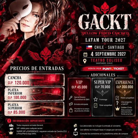 Gackt - Back to LATAM 2027