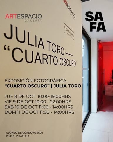 Exposición "CUARTO OSCURO" Julia Toro