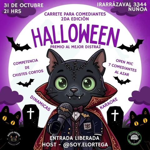 Carrete para Comediantes: 2da Edición Halloween