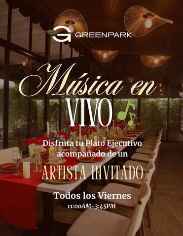 Almuerzo con Música en Vivo Greenpark