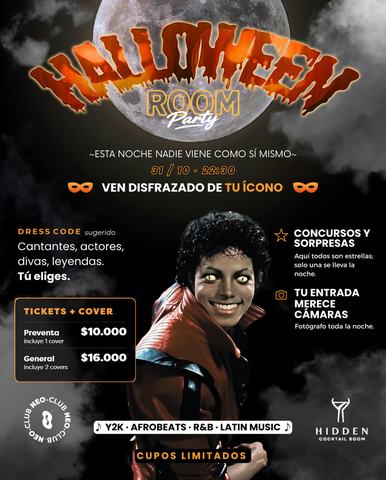 Halloween Room Party en Hidden Cocktail Room