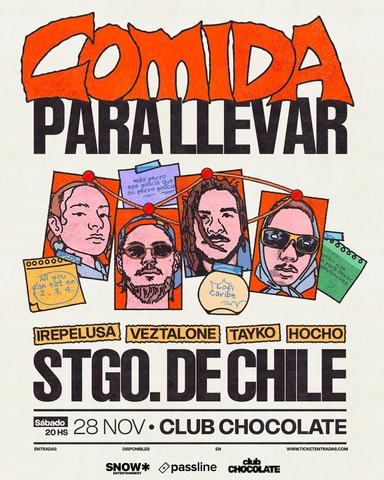 Comida para llevar en Club Chocolate