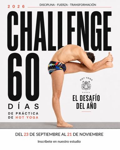 Challenge 60 Días de Práctica de Hot Yoga
