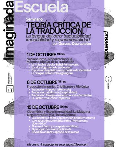 Seminario: Teoría Crítica de la Traducción