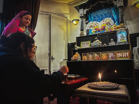 Ceremonia en Templo ISKCON