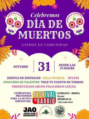 Celebración Día de Muertos Jardín Alto