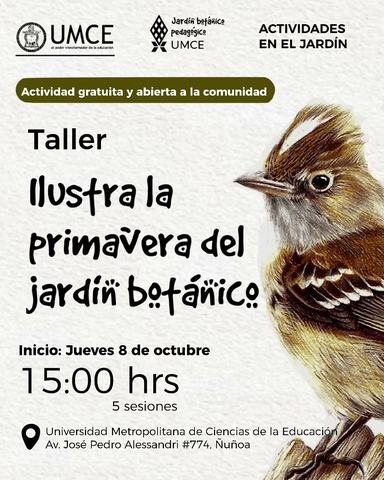 Taller Ilustra la primavera del jardín botánico