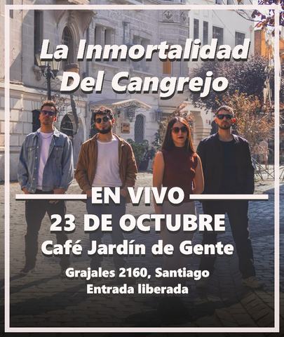 La Inmortalidad Del Cangrejo en vivo