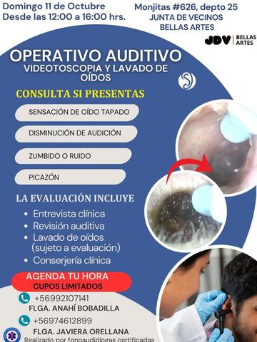 Operativo Auditivo Junta Vecinos Bellas Artes