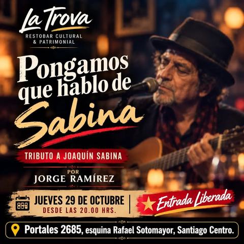 Tributo a Joaquín Sabina por Jorge Ramírez
