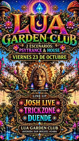 Josh Live en Lua Garden Club