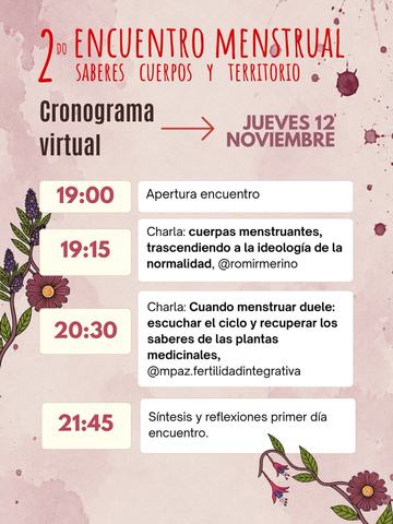 Encuentro Menstrual Nacional