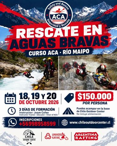 Curso de Rescate en Río Maipo (ACA)