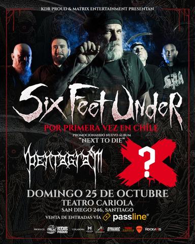 Six Feet Under y Pentagram en Chile