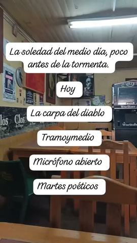 Micrófono Abierto y Martes Poéticos