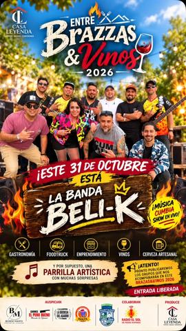 Entre Brazas & Vinos 2026 con Banda Beli-K