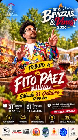 Entre Brazas & Vinos 2026 - Tributo a Fito Páez