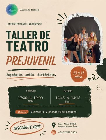Taller de Teatro Prejuvenil