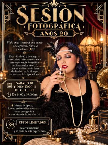 Sesión Fotográfica Años 20