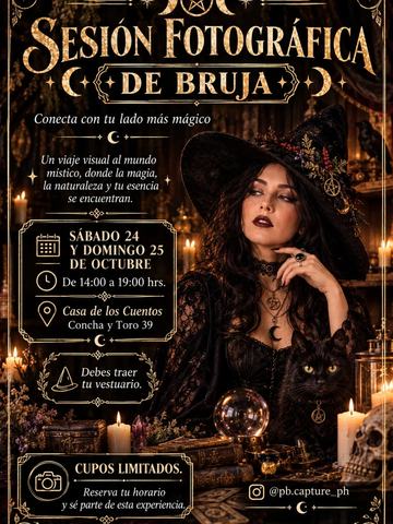 Sesión Fotográfica de Bruja