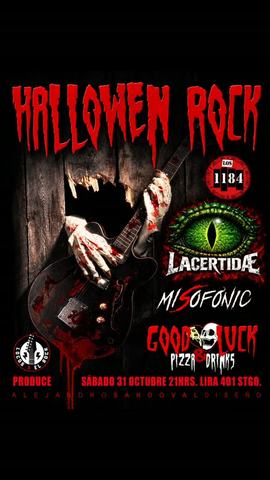 Hallowen Rock: Lacertidæ, Misofonic and Los 1184