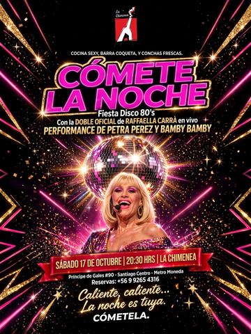 Cómete la Noche: Disco 80's con Raffaella Carrà