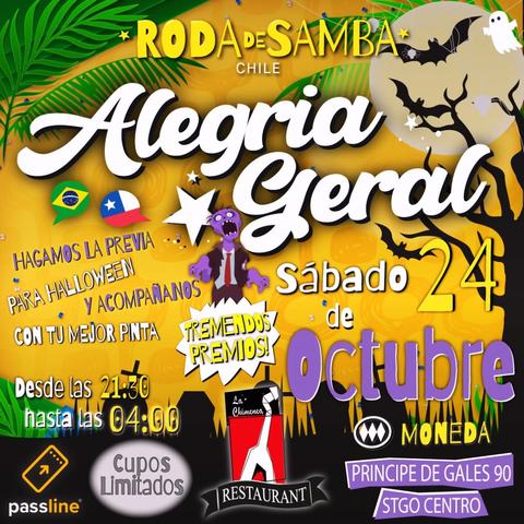 Roda de Samba Alegría Geral - Previa Halloween