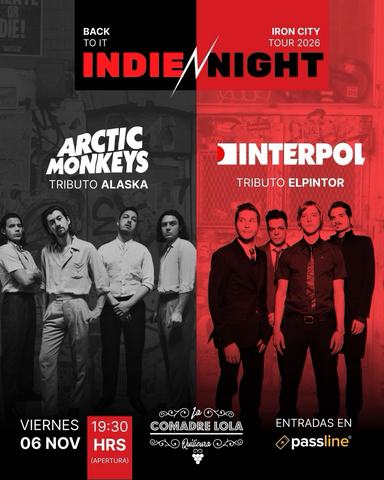 Indie Night: Tributos a Arctic Monkeys e Interpol