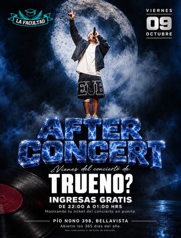 After Concert Trueno - La Facultad Disco