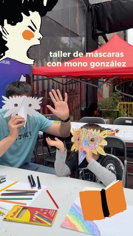 Taller de máscaras con Mono González