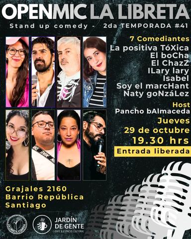 Open Mic La Libreta: Comedy in the Garden