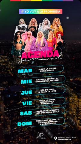 Agenda Semanal La Prohibida