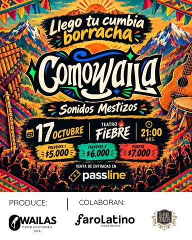 Concierto COMOWAILA en Teatro Fiebre