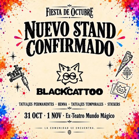 Fiesta de Octubre - Stand Black Cattoo