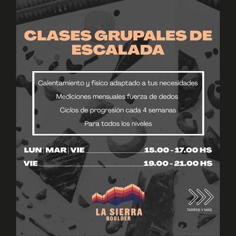 Clases Grupales de Escalada