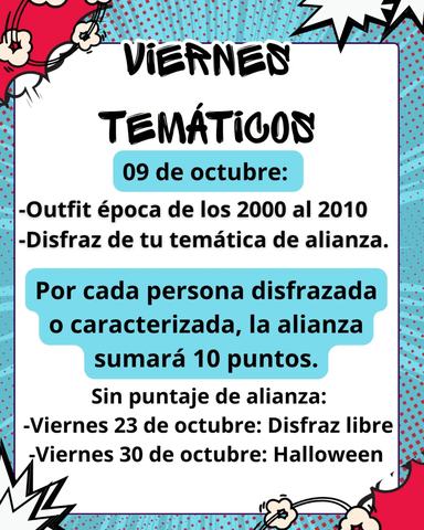 Viernes Temático: Disfraz Libre