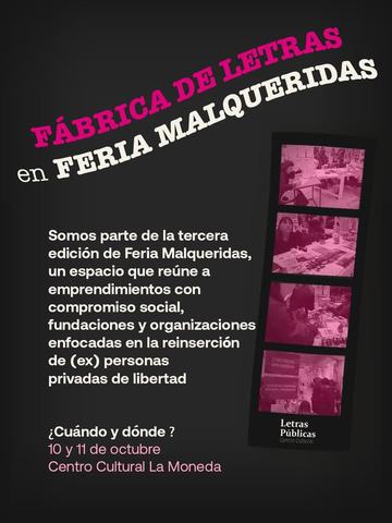 Feria Malqueridas (Stand Letras Públicas)