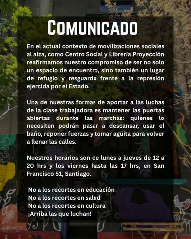 Horario Librería Proyección