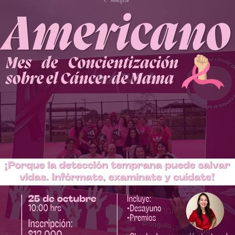 Torneo Americano Pádel Mes Rosa