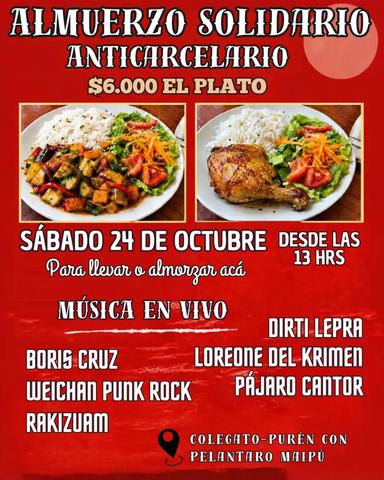 Almuerzo Solidario Anticarcelario