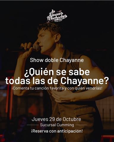 Show doble Chayanne