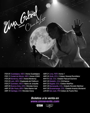 Ana Gabriel - Claro de Luna Tour 2027