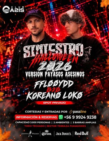 Sinegro Halloween 2026: FFlooydd & Koreano Loko