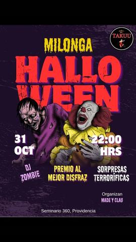 Milonga Halloween con TDJ Clau
