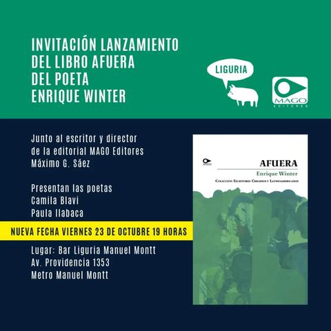 Lanzamiento libro Afuera - Enrique Winter