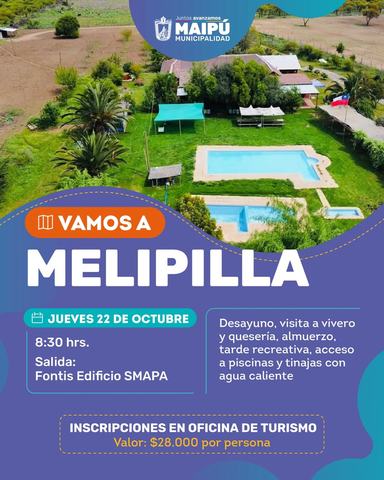 Excursión a Melipilla desde Maipú