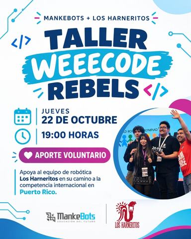 Taller WeeCode Rebels - MankeBots