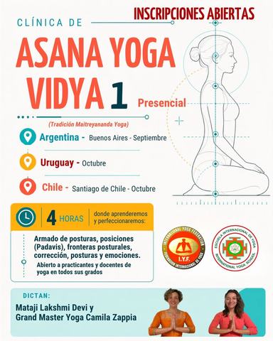 Clínica de Asana Yoga Vidya 1 - Santiago de Chile