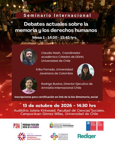 Seminario Internacional: Debates sobre memoria y DDHH
