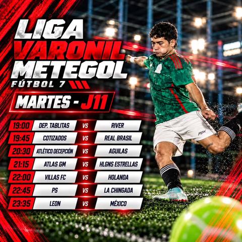 Liga Varonil Metegol Fútbol 7